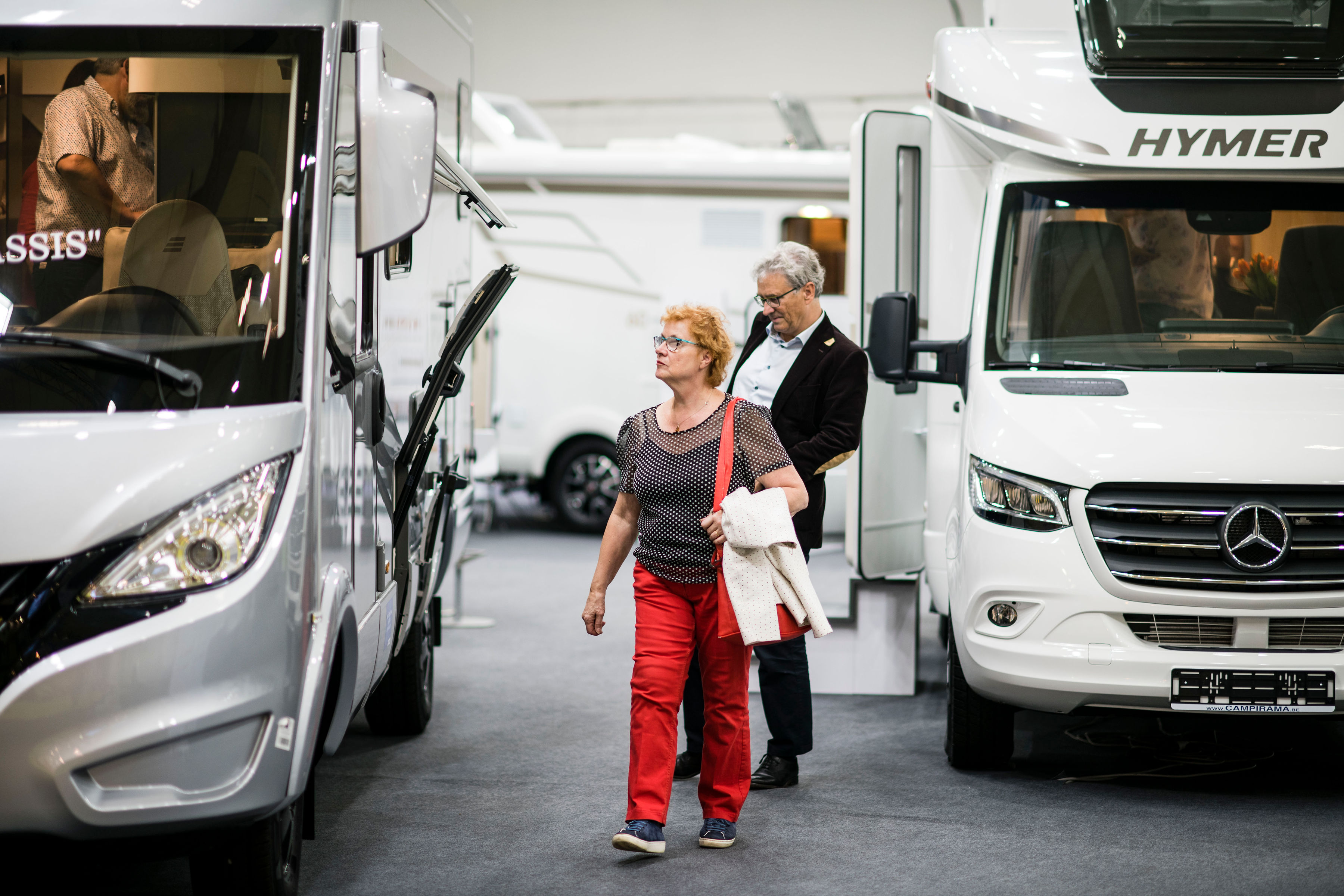 Motorhomes op het Mobicar evenement