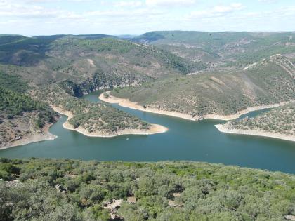 Uitzicht over parque nacional de monfrague