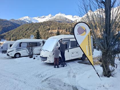 Motorhomes wintercamping